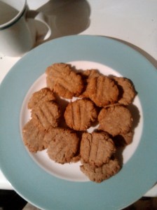 Cookies on a plate slightly soft focus - it was a plan, soft edges like a 1980s video for an overwrought ballad