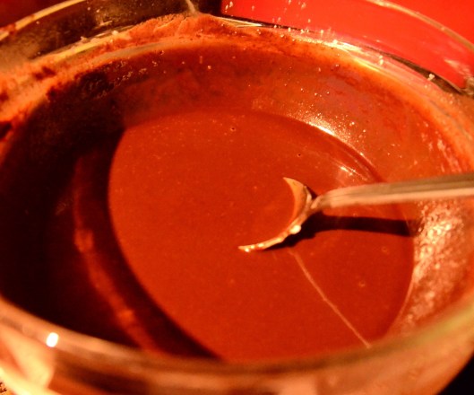 Melted chocolate cacao glory!