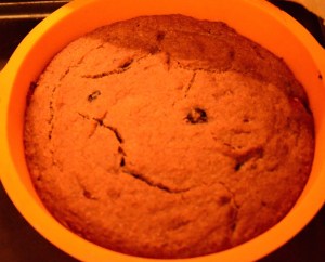 Under exposed cooked cake! 