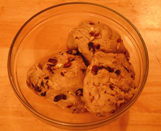 stollen dough divided