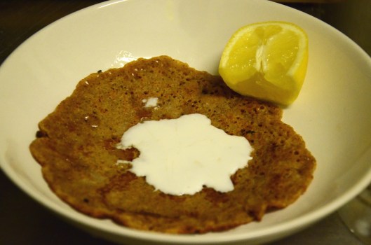 La Vegan Pancake, in a bowl.